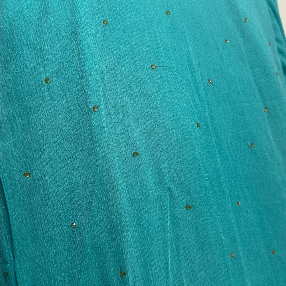 Turquoise and pink 3 piece salwar kameez - Picture 7 of 11